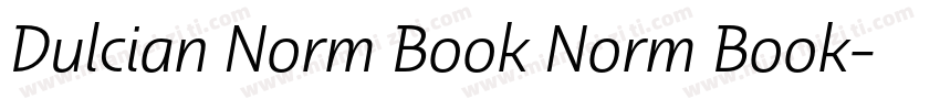 Dulcian Norm Book Norm Book字体转换